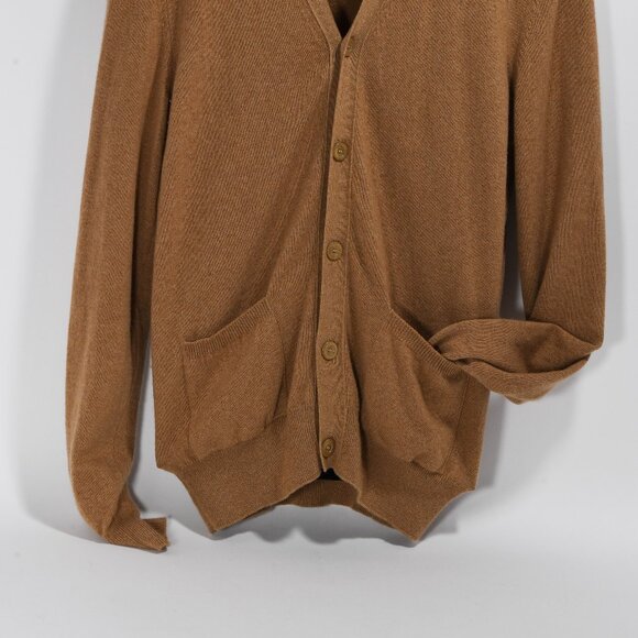 Gucci V-Neck Cardigan Embroidered GG Brown - Picture 12 of 12